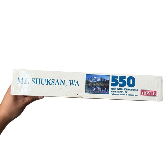 VTG 1996 Mt. Shuksan WA PNW Jigsaw Puzzle 550 pc Hoyle Products 18x24 USA - Picture 5 of 8